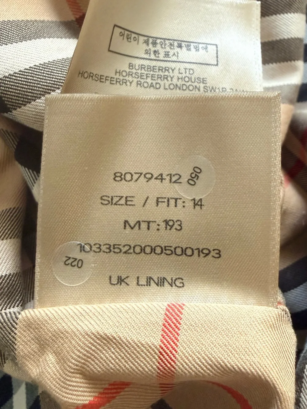 Burberry Kensington Trench Coat Black UK 14 US 12 Made in England Classic Belted - Picture 14 of 16